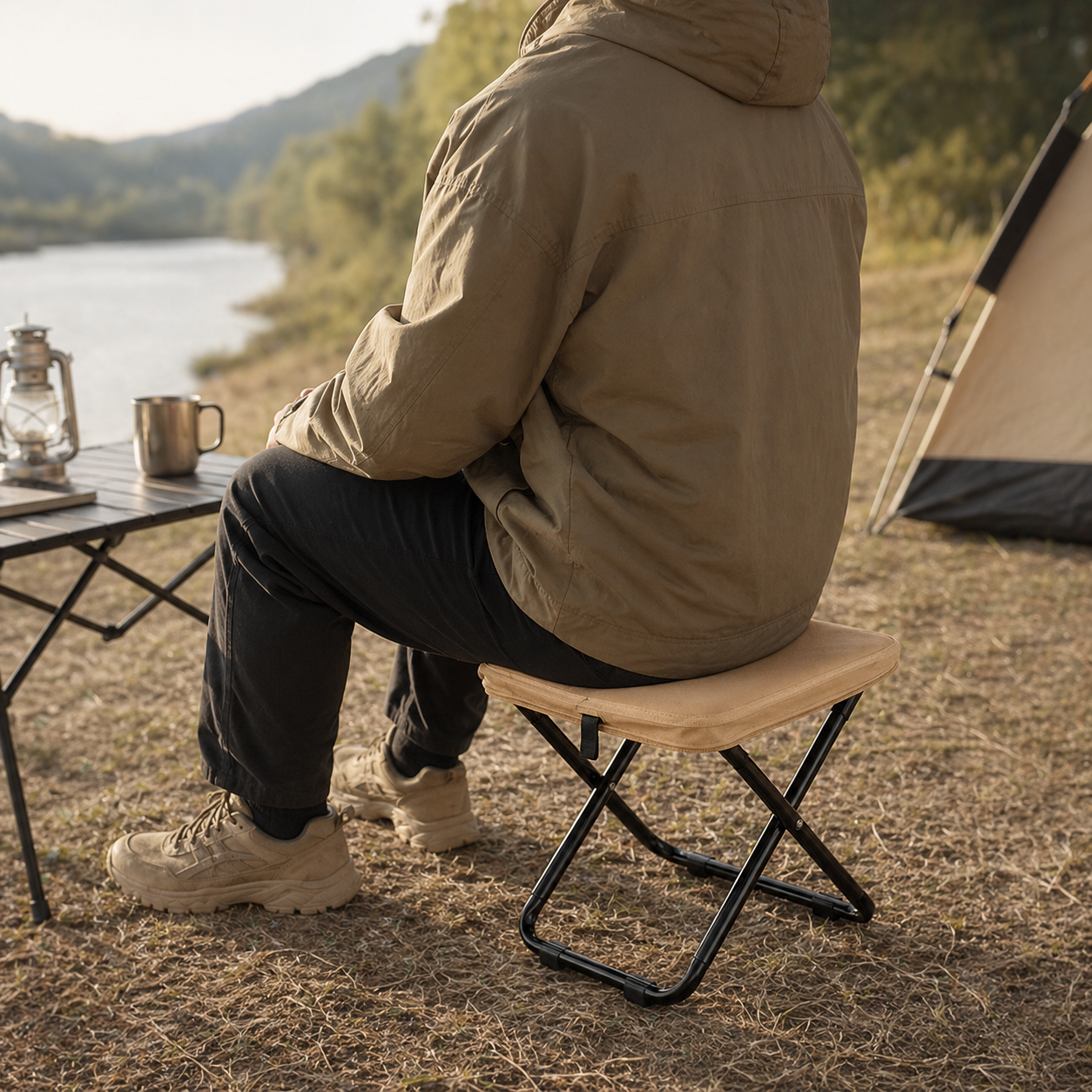 Portable Folding Camp Stool