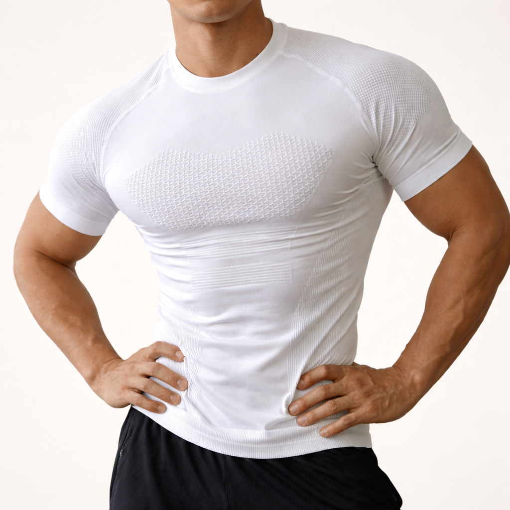 Seamless Textured Compression Shirt