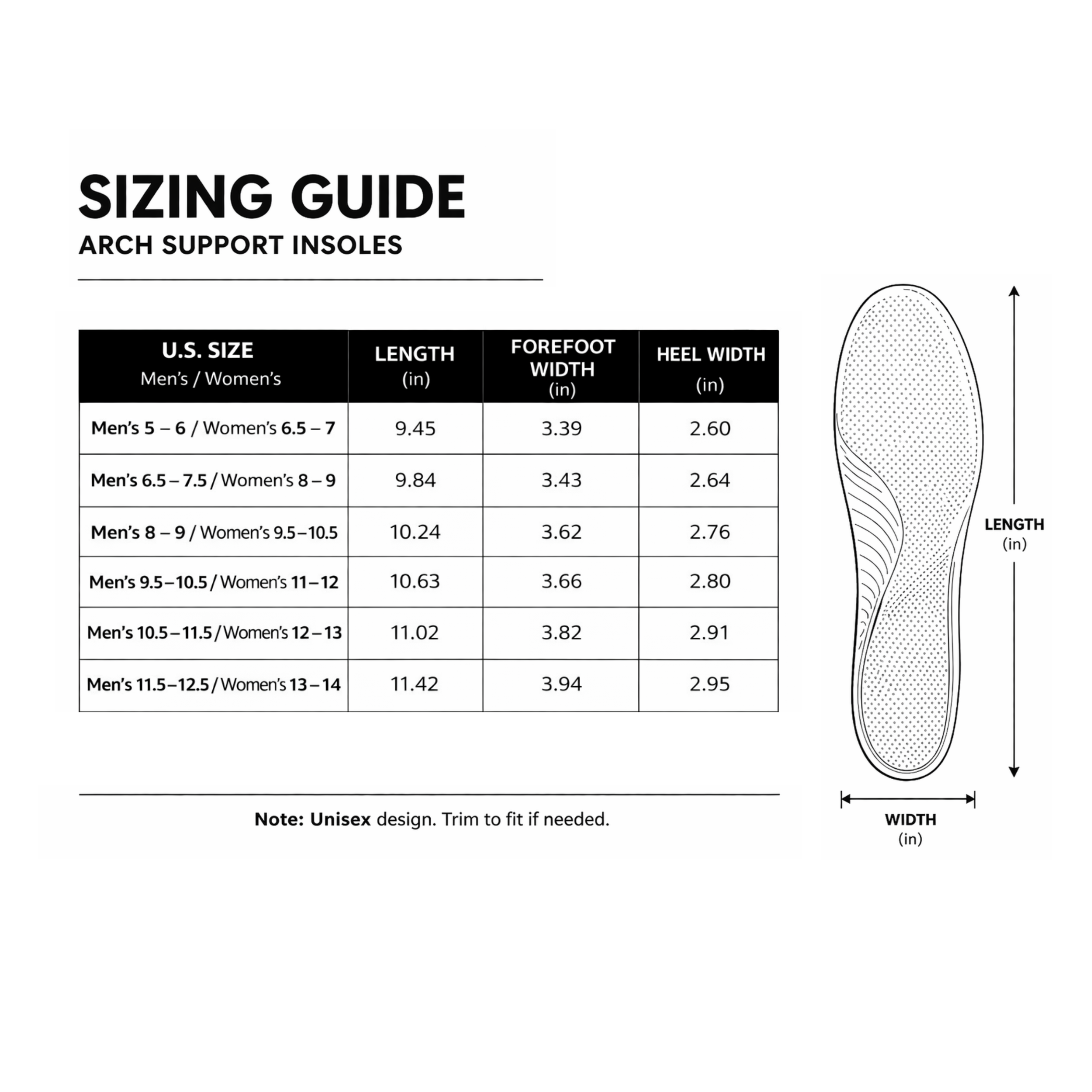 Arch Support Insoles