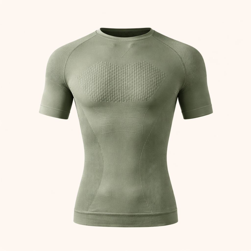 Seamless Textured Compression Shirt