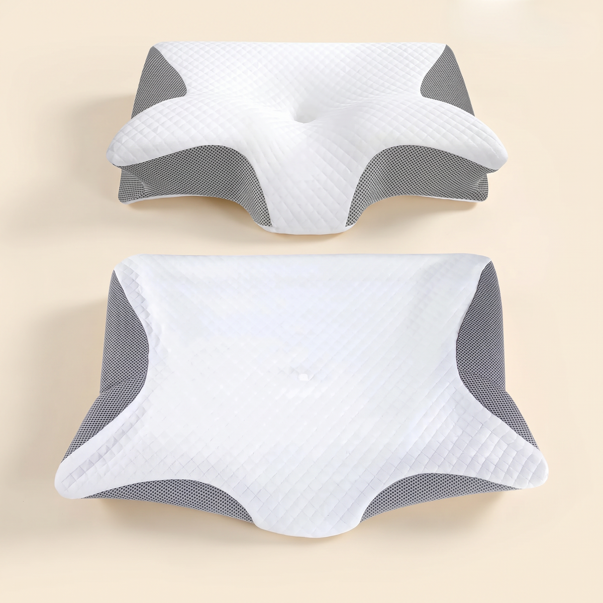 Grey cooling contour pillowcase, pillowcase only