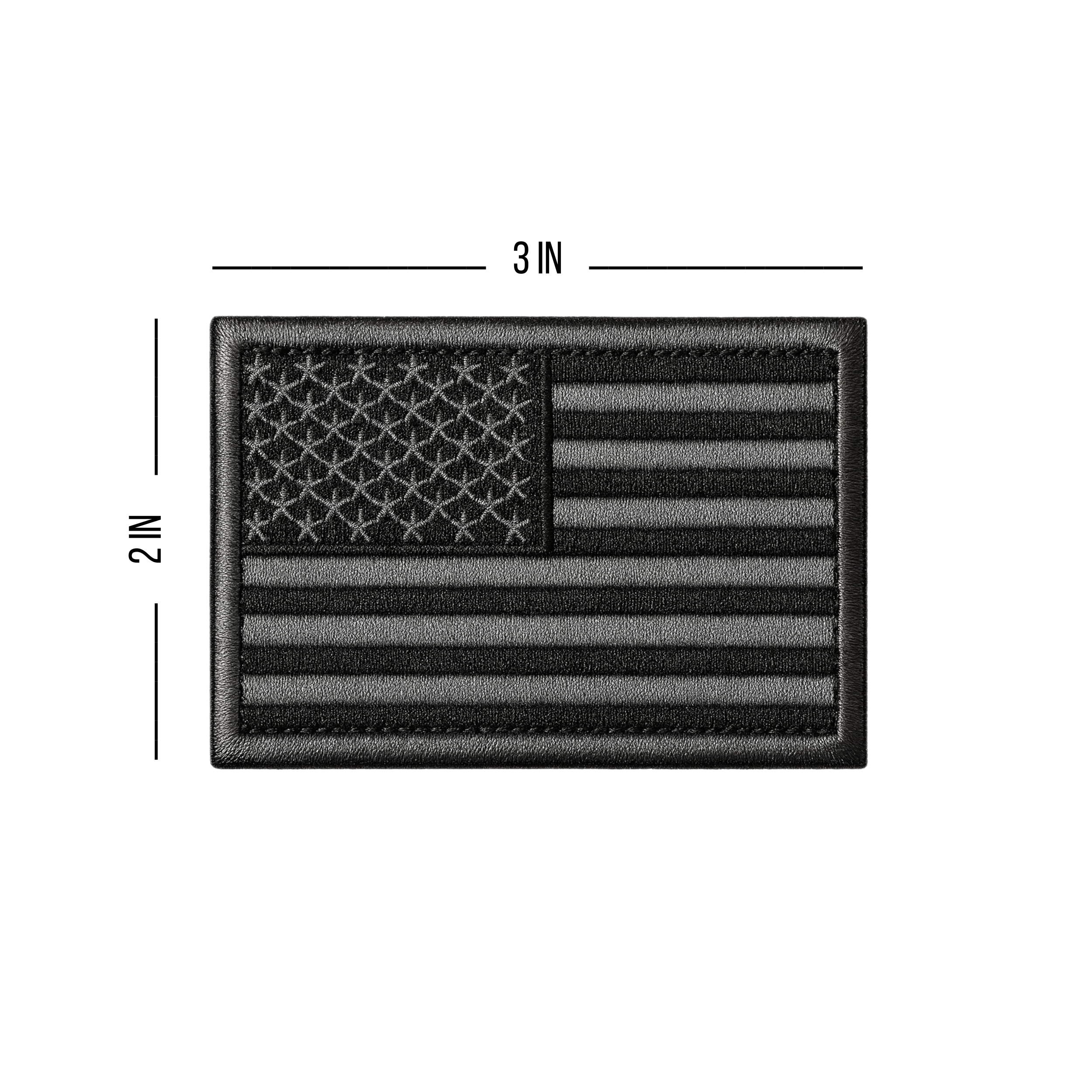 US Flag Patch Set