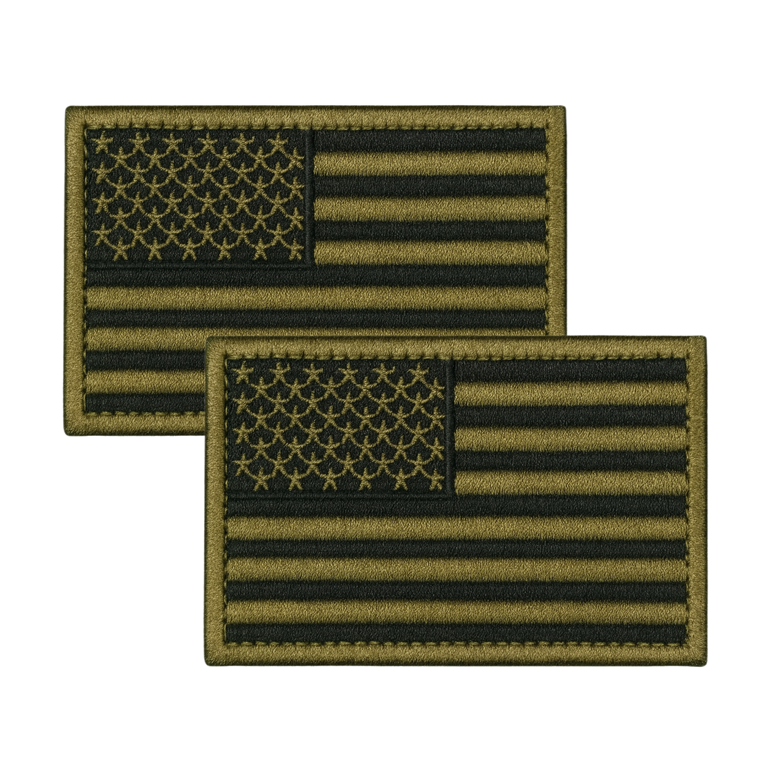 US Flag Patch Set