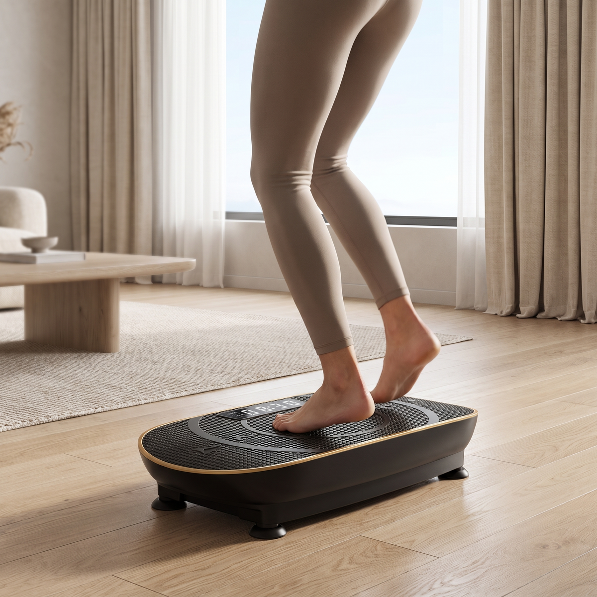 Compact LED Vibration Plate in use