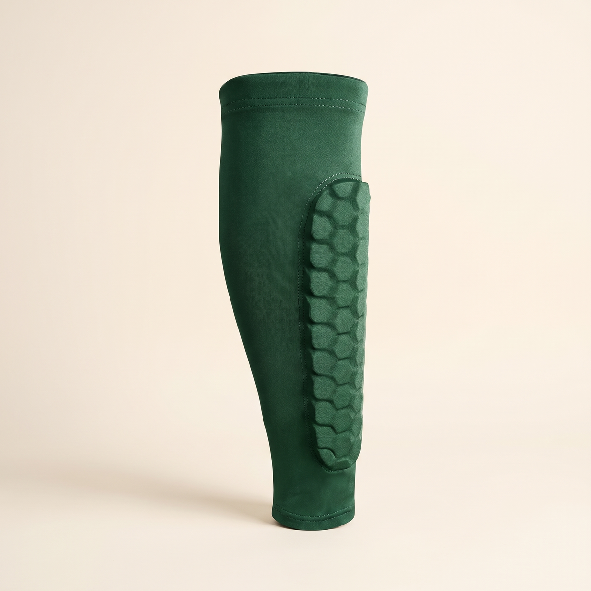 Honeycomb Padded Shin Guard Sleeves Green 1 Pcs