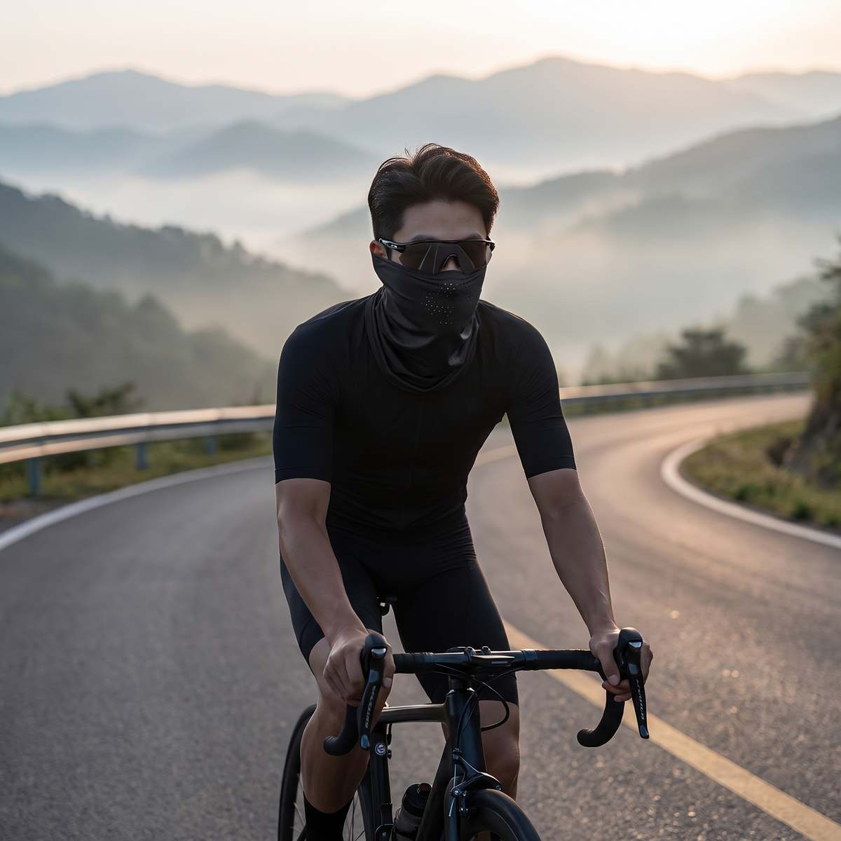 Ice Silk UV Neck Gaiter in use outdoors